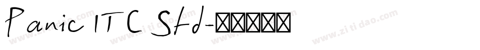 Panic ITC Std字体转换